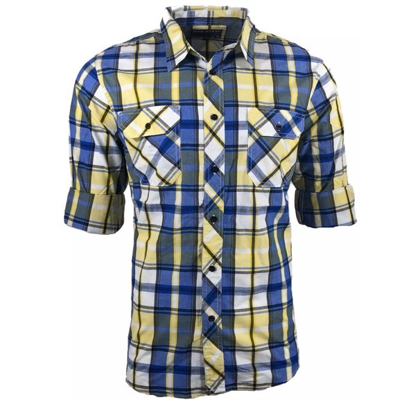 RAW STATE AFFLICTION Men's Button Down Shirt Long Sleeve - Picture 8 of 8